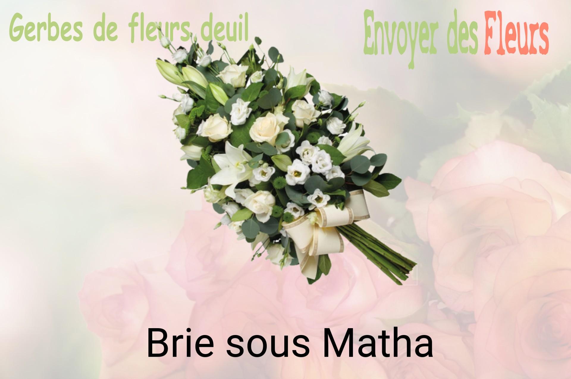 Gerbe de fleurs de deuil livrée à Brie-sous-Matha